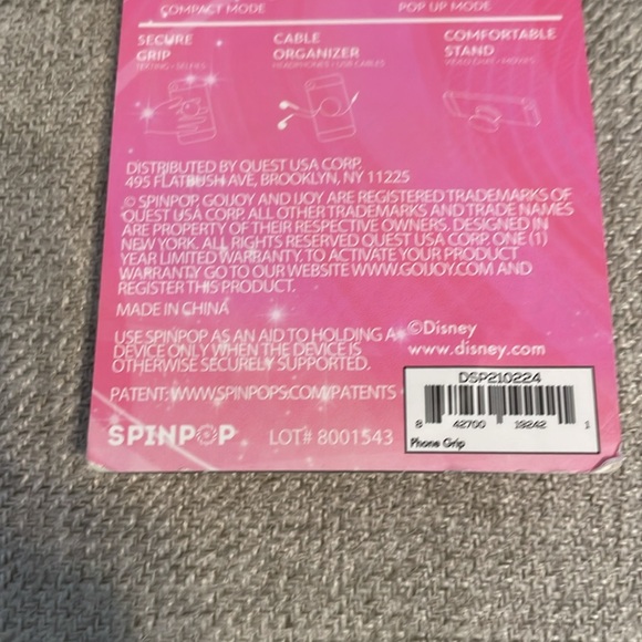 Disney Princess Tiana Spinpop Phone Grip - Picture 6 of 6